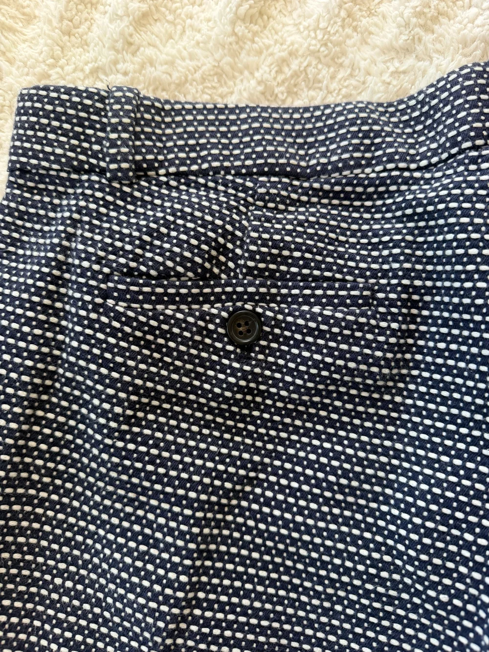 J.Crew Cafe Capri Women's Size 10 Cotton Textured Dot Crop Pants Office Casual